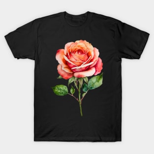 Watercolor rose T-Shirt